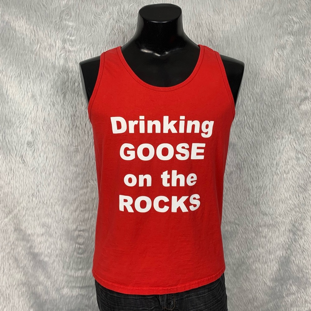 “Drinking Goose On The Rocks” Tank Top - Picture 3 of 4